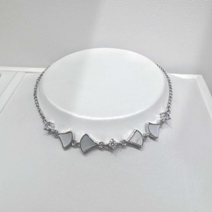 Bracelet à breloques en argent 925 plaqué or rose, chaîne simple, mode quotidienne, été, amitié, zircon, pour filles. - Product Image 3