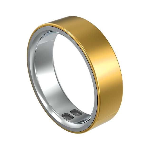 High-end Steel Smart Ring 1822 Touch HRV Sleep Body Temperature Monitor Fitness Tracker App Control Android 5 ATM Waterproof