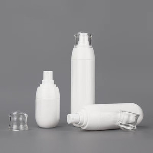 Độc Đáo <span class=keywords><strong>Fancy</strong></span> Rõ Ràng Trắng PETG Chai Xịt Nhựa Với Cap Mỹ Phẩm Lotion Bơm Chai Cho Kem Cơ Thể 30Ml 50Ml 100Ml 150 - Product Image 4
