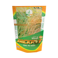 Sachet d'emballage hybride pour graines de riz, haute barrière PA/PA/PE Nylon/PE, scellé sur 3 côtés, résistant aux perforations et à l'humidité