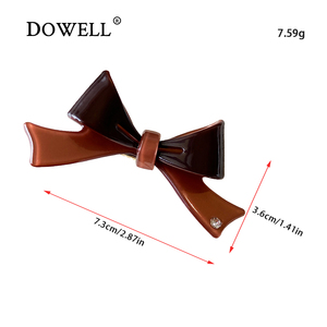 Dowell-Barrette à cheveux coréenne pour adultes, vente en gros d'acétate acrylique, barrette à cheveux française fantaisie