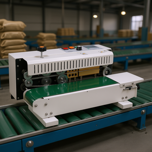 Máquina Selladora de Banda Horizontal Continua de Acero al Carbono de 12m, Sellado Térmico Mínimo, Semiautomática para Sellado de Bolsas - Product Image 2