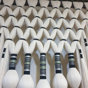 Décoration bohème, boule en macramé blanche, pompon, décoration murale pour hôtel, chambre à coucher, têtes <span class=keywords><strong>de</strong></span> <span class=keywords><strong>lit</strong></span> - Product Image 2