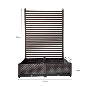 Giardino foglie pianta stand vigneto post grande giapponese sistema di supporto composito <span class=keywords><strong>ombra</strong></span> rampicante piante traliccio per il muro - Product Image 3