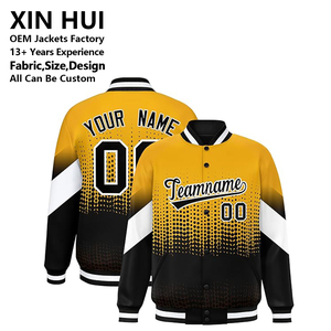 Custom Sublimation Varsity <b>Jacket</b> Mens 3D Gradient <b>Baseball</b> Uniform Personalized Team Name Number <b>Bomber</b> <b>Jackets</b> - Product Image 1