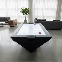 Tables de hockey sur air en bois massif sur mesure de 7 et 8 pieds, divertissement à domicile haut de gamme personnalisé.