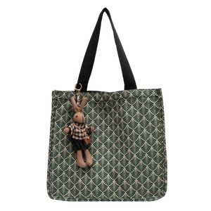 2025 nuevo bolso de mano con abalorio de conejo a cuadros diseño moderno práctico y hermoso - Product Image 5