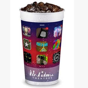 Tazas de bebida de cine Tazas de bebida fría 32OZ con tapa y pajita - Product Image 1