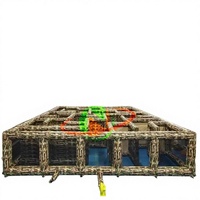 Parcours d'obstacles géant gonflable extérieur, labyrinthe, jeu de labyrinthe, matériau PVC, certifié CE, pour usage commercial, adultes et enfants
