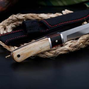 Mini couteau de poche pliant extérieur en acier inoxydable avec manche en bois - Product Image 2