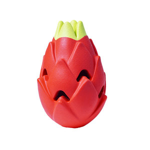 Juguete para Perros con Forma de Fruta del Dragón, Rojo, para Limpiar los Dientes, Masticable, Interactivo, Dispensador de Comida - Product Image 1