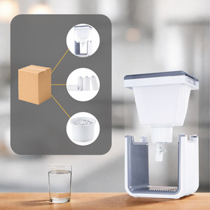 Seau purificateur d'eau <span class=keywords><strong>portable</strong></span> manuel de 6,6 gallons pour usage domestique et extérieur, alimenté par gravité, avec système de filtration céramique - Product Image 3
