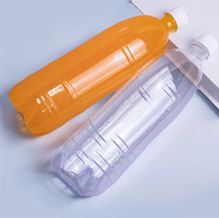Bouteille de boisson transparente sans BPA de 1500 ml 28 410, bouteille en plastique PET vide personnalisée pour boissons, eau minérale