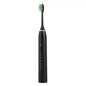 Escova de dentes elétrica personalizável, barata, sônica, automática, inovadora, design preto e outra cor