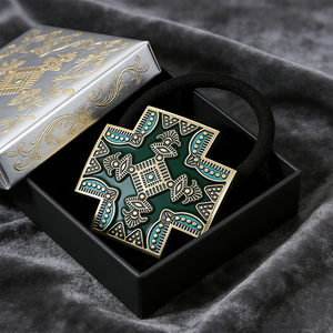 <span class=keywords><strong>Élastique</strong></span>s à cheveux en métal personnalisés en alliage, attaches pour queue de cheval, bijoux de mode élégants pour femmes, coiffures, délai de production garanti - Product Image 6