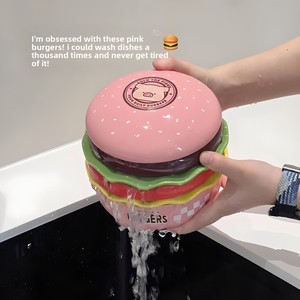 Juego de Tazones Apilables de Cerámica con Forma de Hamburguesa y Estampado de Cerdo LULU, <span class=keywords><strong>para</strong></span> una Divertida Vajilla y Almacenamiento en el Hogar - Product Image 6