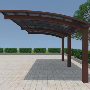 OEM Moderne Extérieur <span class=keywords><strong>En</strong></span> Aluminium Auvent Polycarbonate Auvent Toit Patio Carport Garages Bois Traité À La Chaleur Cadre Métallique Durable - Product Image 1
