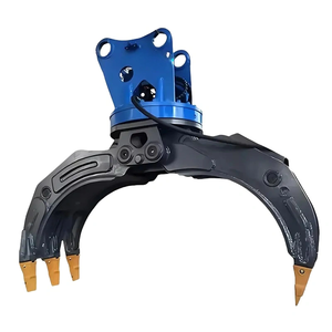 Accesorios de excavadora a precio de fábrica OEM, agarre de registro de chatarra de acero giratorio hidráulico para demolición de piedra de Roca de madera - Product Image 1