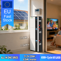 Système solaire domestique plug-in 5kW/6kW 220 V avec batterie lithium-ion 5kWh 11kWh 16kWh, capacité extensible