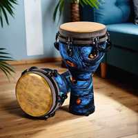Manufacturer Wholesale Musical Instruments Hand Percussion Drum Djembe 10 Inch African Professional-level Sheepskin Wood Body