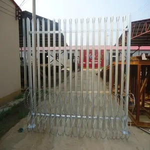 Clôture de palissade en acier pâle de 2400 et 1800mm W pour clôture de jardin