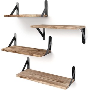 American-style wooden <b>wall</b>-<b>mounted</b> <b>shelf</b>, solid wood straight <b>shelf</b>, suitable for living room, entryway, and bedroom <b>wall</b> - Product Image 1