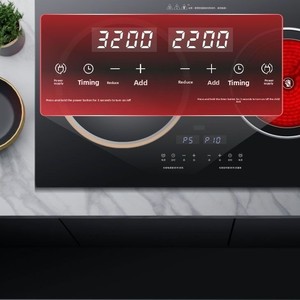 大功率3200W/2200W电磁炉嵌入式台式双灶触摸控制防水家用电陶炉 - Product Image 4