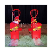 Parc d'attractions Carnival Booth Interactive Activity Props Pompe gonflable Boom Boom Balloon Poping Game for Kids