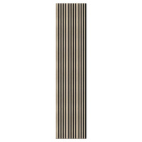 Panneau mural acoustique moderne et écologique en latte de bois avec finition en placage pour la décoration intérieure de la chambre, du hall, de l'hôtel et de l'appartement.