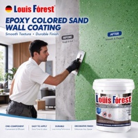 Peinture époxy liquide monocouche anti-UV de qualité supérieure, imitation pierre, sable coloré, écologique pour surfaces de sol