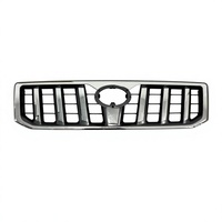 Grille avant chromée/noire 53101-60310 pour Toyota Land Cruiser FJ120 Prado 120 2003 2004 2005 2006 Grille de pare-chocs avant