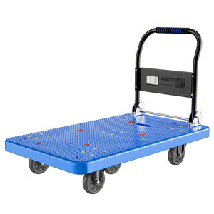 110*65Cm Zware Magazijn Opvouwbare Plastic Platform <span class=keywords><strong>Trolley</strong></span> Kar Hand Truck - Product Image 1