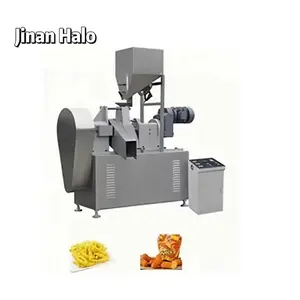 Jinan Halo 260 kg puffing corn curl processing machinery kurkure cheetos nik naks corn snacks manufacturing equipment line