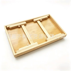 Bandeja Plegable de Madera, Color Natural, para Dormitorio, Picnic, Comida, Frutas y Verduras - Product Image 4