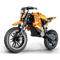 PANDAS-Ensemble de briques de moto de course MOC, 506 pièces, bricolage, jouet de construction, cadeau éducatif pour les enfants