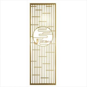 Stainless Steel Durable Waterproof Translucent Movable Room Divider <b>Screen</b> with Customized Design for Hotel Club Luxury Interior - Product Image 5