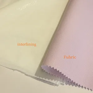 Chất Lượng 80 Polyester 20 Cotton 120gsm Áo Sơ Mi Đồng Phục Interlining Bộ Đồ Giường Bông Trắng Vải Interlining