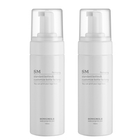 150ml 200ml PET Surface Nettoyant Visage Liquide Vide En Plastique Mousse Savon Cosmétique Soins De La Peau Bouteille Noir Blanc Mousse Pompe Bouteille