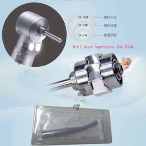 Оптовая продажа, стоматологическая мини-головка, Детская двухсветодиодная Стоматологическая Кнопка, высокоскоростной наконечник, Стоматологическая турбина для полировки - Product Image 5