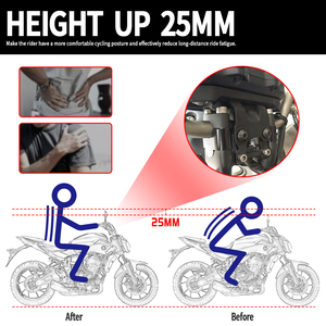 XXUN barre de poignée de montage de guidon de moto pour Yamaha MT07 FZ07 2014-2020 <span class=keywords><strong>Tracer700</strong></span> MT07 Moo Cage 2014-2019 - Product Image 3