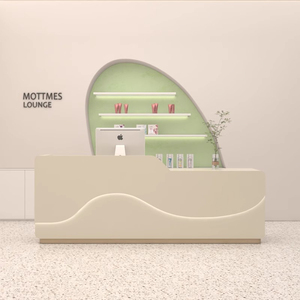 Mostrador de Caja para Tienda de Ropa y Arte de Uñas, Mesa de Bar Simple y Moderna para Tienda de Ropa Femenina, Pequeño Mostrador de Recepción Frontal - Product Image 4