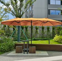 Parasol Cantilever Tuoye Garden Personnalisé à 12 Baleines, Double Face, Grande Taille, pour Terrasse et Extérieur, en Promotion