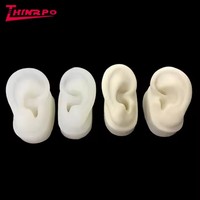 Modèle d'oreille humaine de simulation en silicone souple, accessoires de présentation pour échantillons de boucles d'oreilles