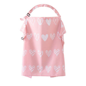 Couverture d'allaitement professionnelle en mousseline de coton 100% douce, respirante, avec un large encolure en arc, pour l'allaitement en extérieur - Product Image 2