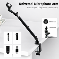 BoXiang 18-Yr BSCI OEM Gaming Mic Boom Arm No-Sag Gear Lock Heavy Duty Aluminum Desk Mount untuk Twitch YouTube Live Streaming