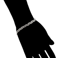 T000955248 Bijoux Xuping Bracelets pour hommes en acier inoxydable couleur argent simple et tendance
