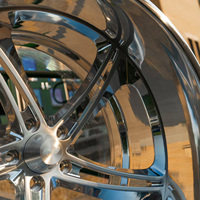 Jantes en alliage forgé RCSR Deep Dish 22 24 26 pouces 5 trous 5x114.3 5x120 à bord large personnalisé pour voitures de sport Mustang Camaro