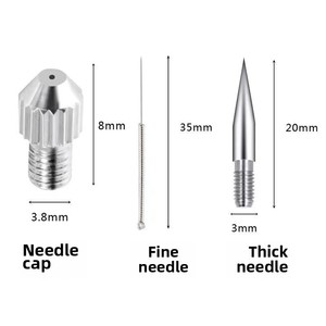 Accesorios <span class=keywords><strong>de</strong></span> instrumento <span class=keywords><strong>de</strong></span> belleza originales Alemán blanco <span class=keywords><strong>de</strong></span> acero inoxidable punto topo pluma aguja punto barredora equipo <span class=keywords><strong>de</strong></span> masaje <span class=keywords><strong>de</strong></span> ojos - Product Image 1