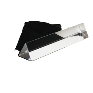 6 بوصة الزجاج البصري الثلاثي منشور كريستال لتعليم الفيزياء ضوء الطيف و الصورة التصوير بريزم - Product Image 1