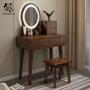 Meuble de chambre à coucher en bois éclairé, commode à tiroirs, nouvelle mode, personnalisable, en stock, livraison directe, le moins cher pour usine de meubles - Product Image 6